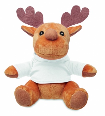 Logotrade business gifts photo of: Plush reindeer with hoodie