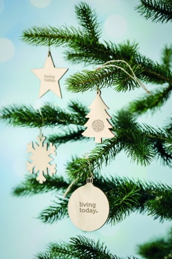 Logotrade promotional giveaway image of: Snowflake Tree hanger