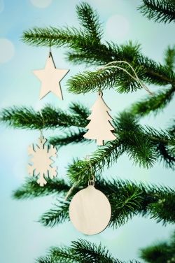 Logo trade advertising products image of: Snowflake Tree hanger