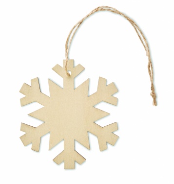 Logo trade promotional merchandise image of: Snowflake Tree hanger