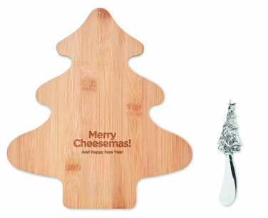 Logo trade promotional giveaway photo of: Cheese board set in bamboo