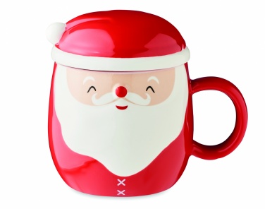 Logo trade promotional gifts picture of: Ceramic mug with lid 370 ml