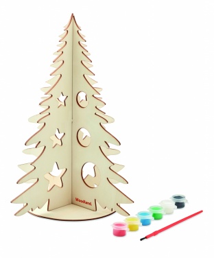 Logo trade advertising products image of: DIY wooden Christmas tree