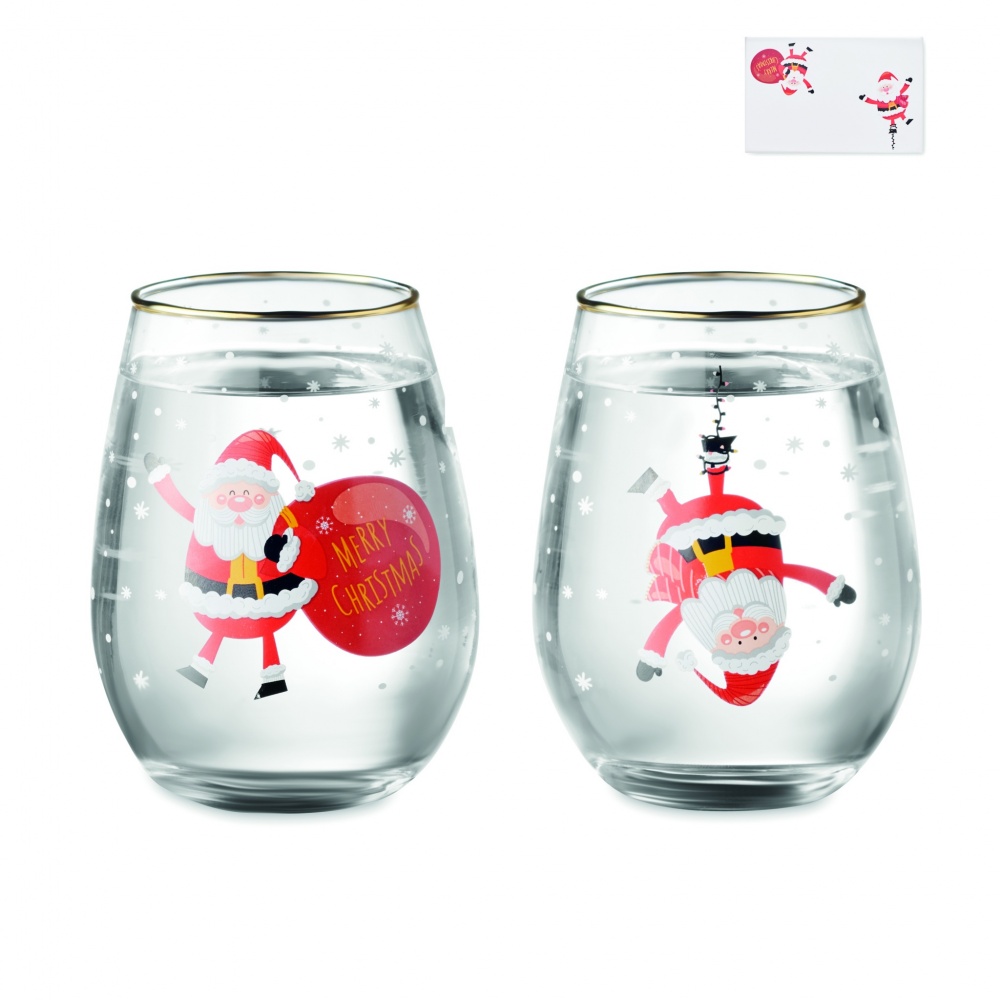 Logotrade promotional items photo of: Set of 2 Christmas glasses