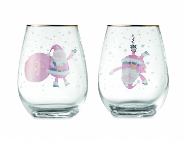 Logo trade promotional products picture of: Set of 2 Christmas glasses