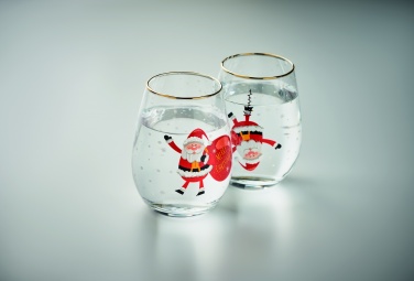 Logotrade corporate gift picture of: Set of 2 Christmas glasses