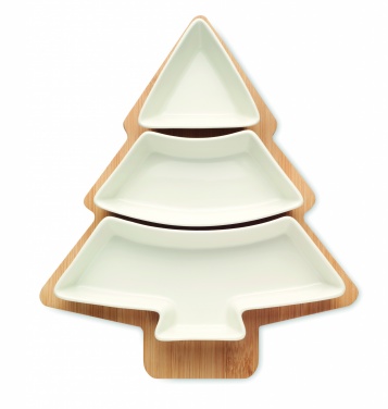 Logo trade promotional giveaways image of: Christmas tree serving tray