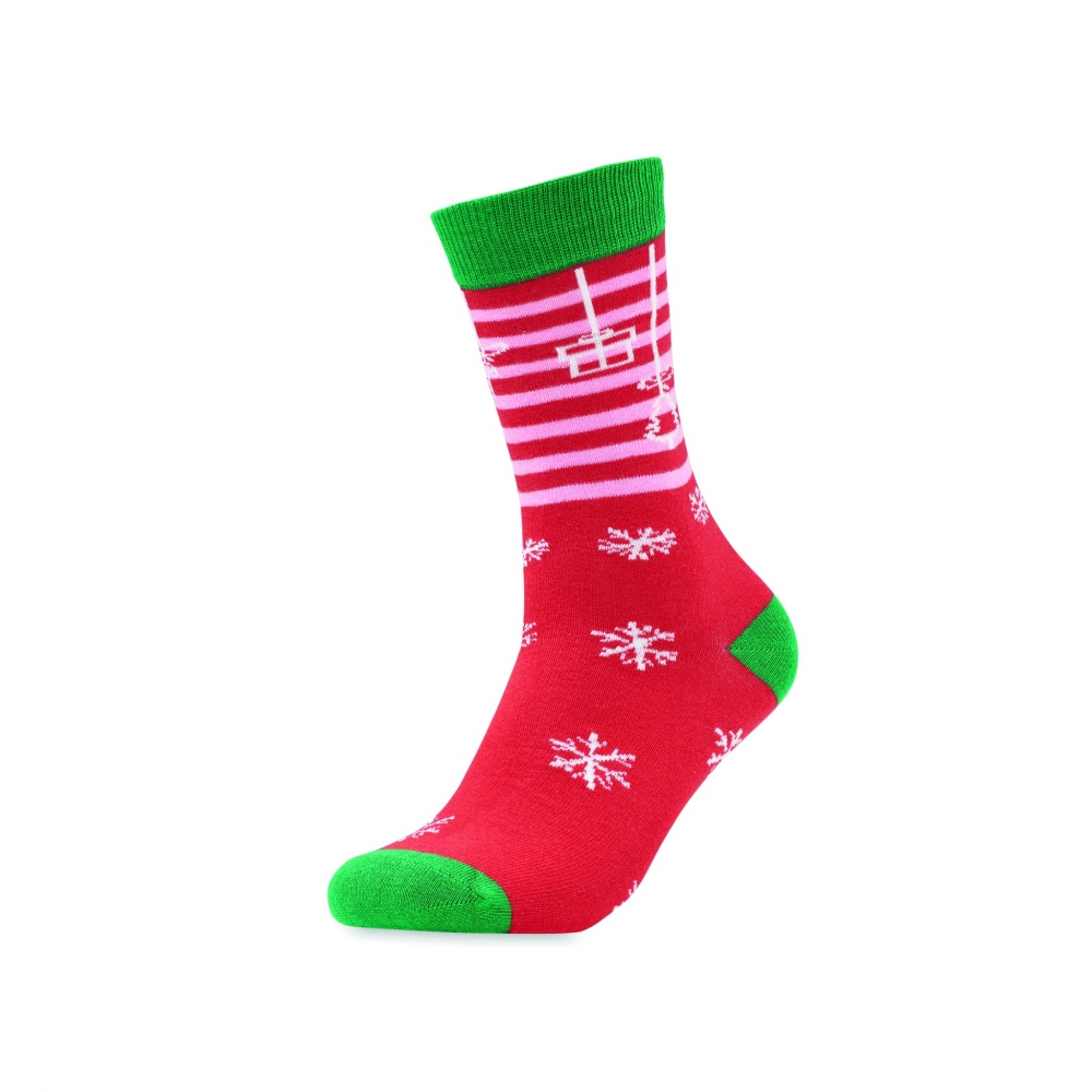 Logo trade promotional merchandise photo of: Pair of Christmas socks M