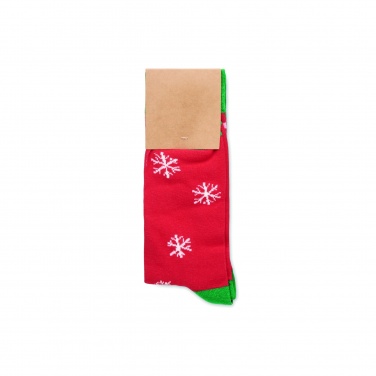 Logo trade business gifts image of: Pair of Christmas socks M