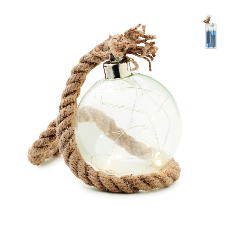 Logotrade promotional products photo of: Glass bauble LED light