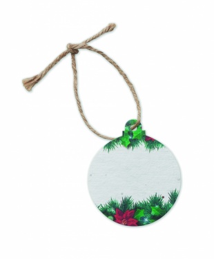 Logotrade promotional product image of: Seed paper Xmas ornament