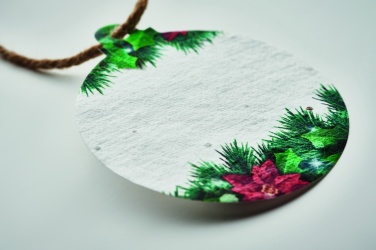 Logo trade advertising products image of: Seed paper Xmas ornament