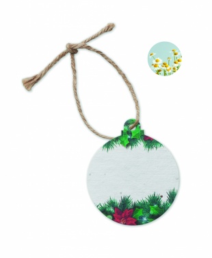 Logotrade promotional giveaways photo of: Seed paper Xmas ornament