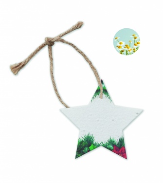 Logo trade promotional products picture of: Seed paper Xmas ornament