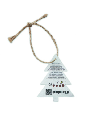 Logotrade promotional item image of: Seed paper Xmas ornament