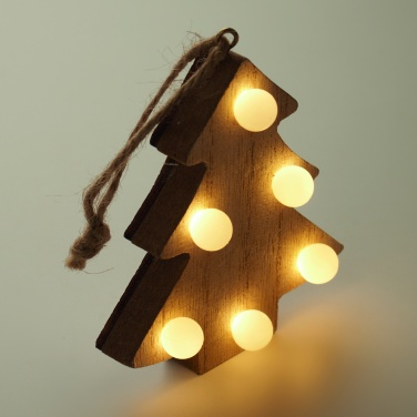 Logo trade advertising products picture of: Wooden weed tree with lights