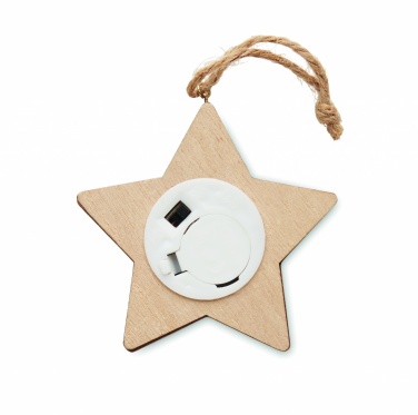 Logotrade business gifts photo of: Wooden weed star with lights