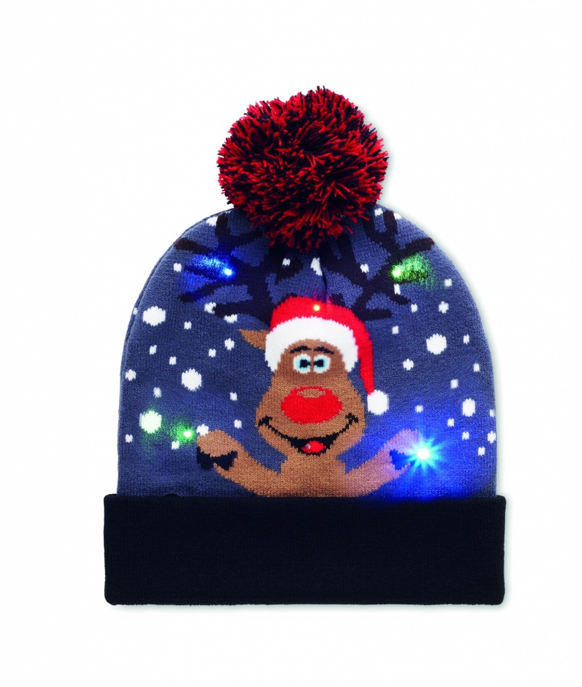 Logotrade promotional merchandise photo of: Christmas knitted beanie LED