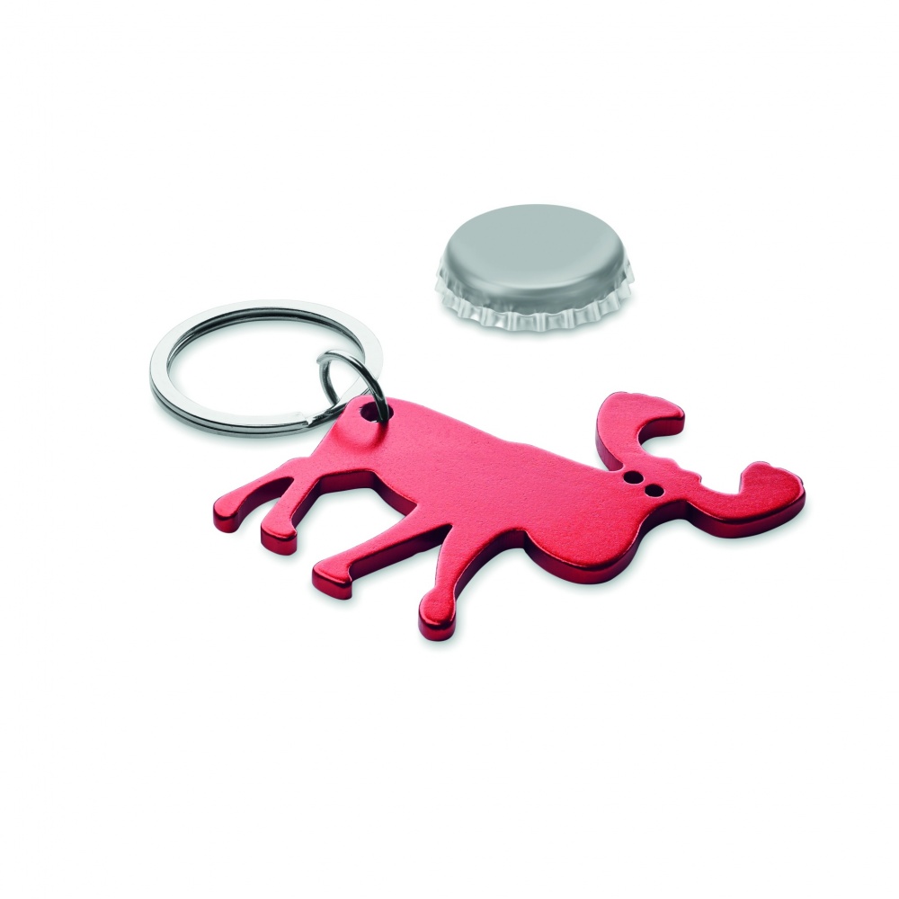 Logotrade advertising products photo of: Recycled aluminium key ring Pori