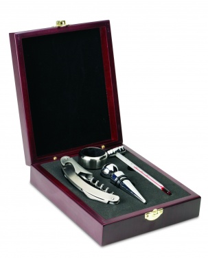 Logotrade promotional merchandise picture of: Classic wine set in wooden box