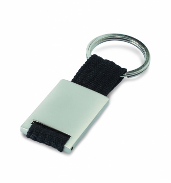 Logo trade promotional gift photo of: Metal rectangular key ring Espoo