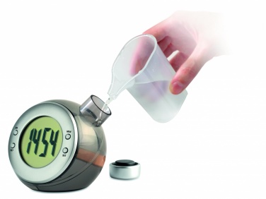 Logo trade promotional items image of: Water powered LCD desk clock