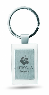 Logo trade promotional merchandise image of: Metal key ring