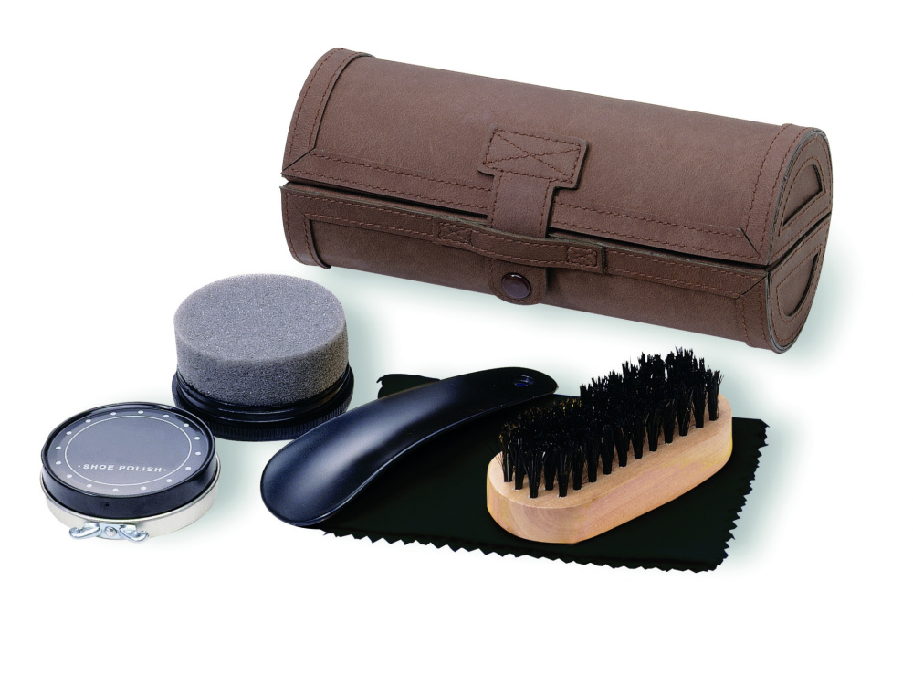 Logo trade business gifts image of: Shoe polish kit