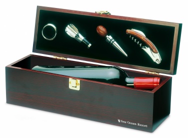 Logo trade advertising products image of: Wine set in wine box