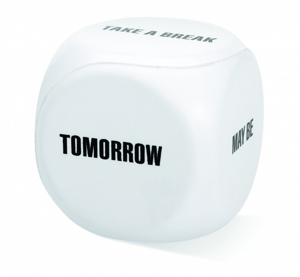 Logo trade promotional items picture of: Anti-stress decision dice