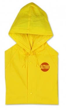 Logo trade corporate gifts image of: PVC raincoat with hood