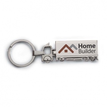 Logo trade promotional merchandise photo of: Truck metal key ring Oulu