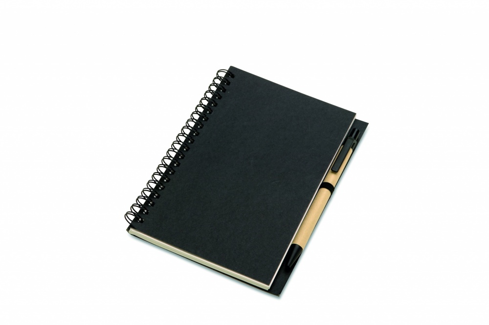 Logo trade promotional merchandise image of: B6 Recycled notebook with pen