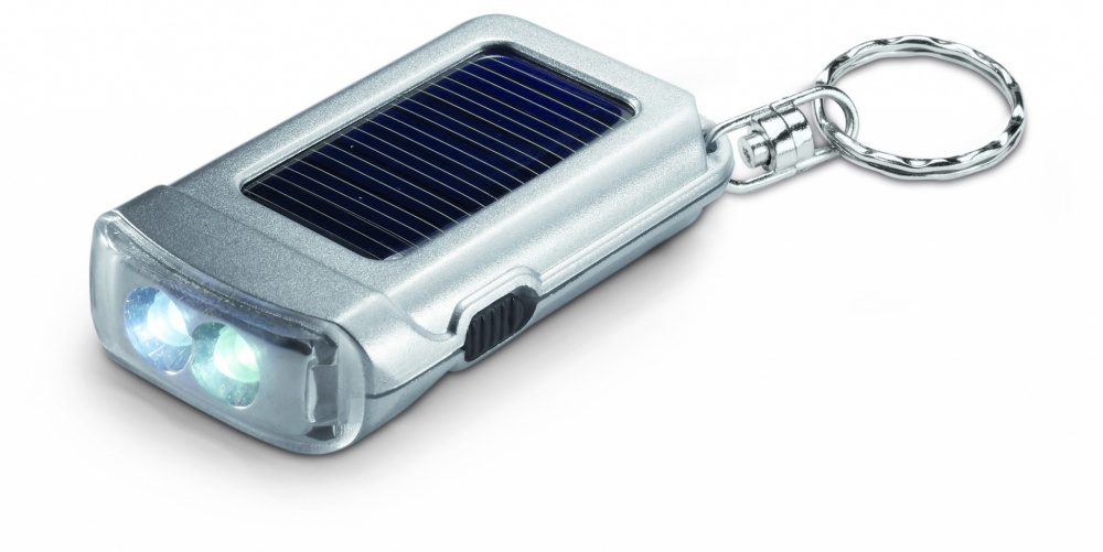 Logo trade advertising products picture of: Solar powered torch key ring Vaasa