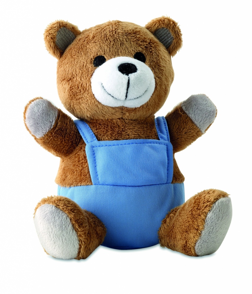 Logo trade promotional item photo of: Bear plush w/ advertising pants