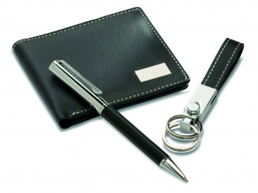 Logo trade promotional giveaway photo of: Ball pen key ring and wallet Lappeenranta