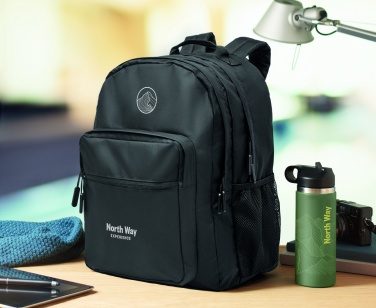 Logotrade promotional merchandise image of: 300D RPET laptop backpack