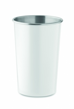 Logo trade business gifts image of: Recycled stainless steel cup