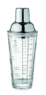 Logotrade promotional gift image of: Glass cocktail shaker 400 ml