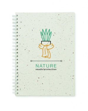 Logotrade promotional product image of: A5 seed paper cover notebook