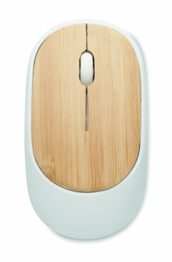 Logo trade promotional items picture of: Wireless mouse in bamboo