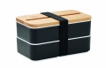 Recycled PP lunch box, Black