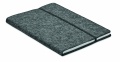 A5 notebook RPET felt, Stone Grey