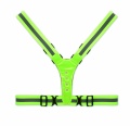 Reflective body belt with LED, Neon Green