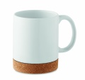 Ceramic cork mug 280 ml, White