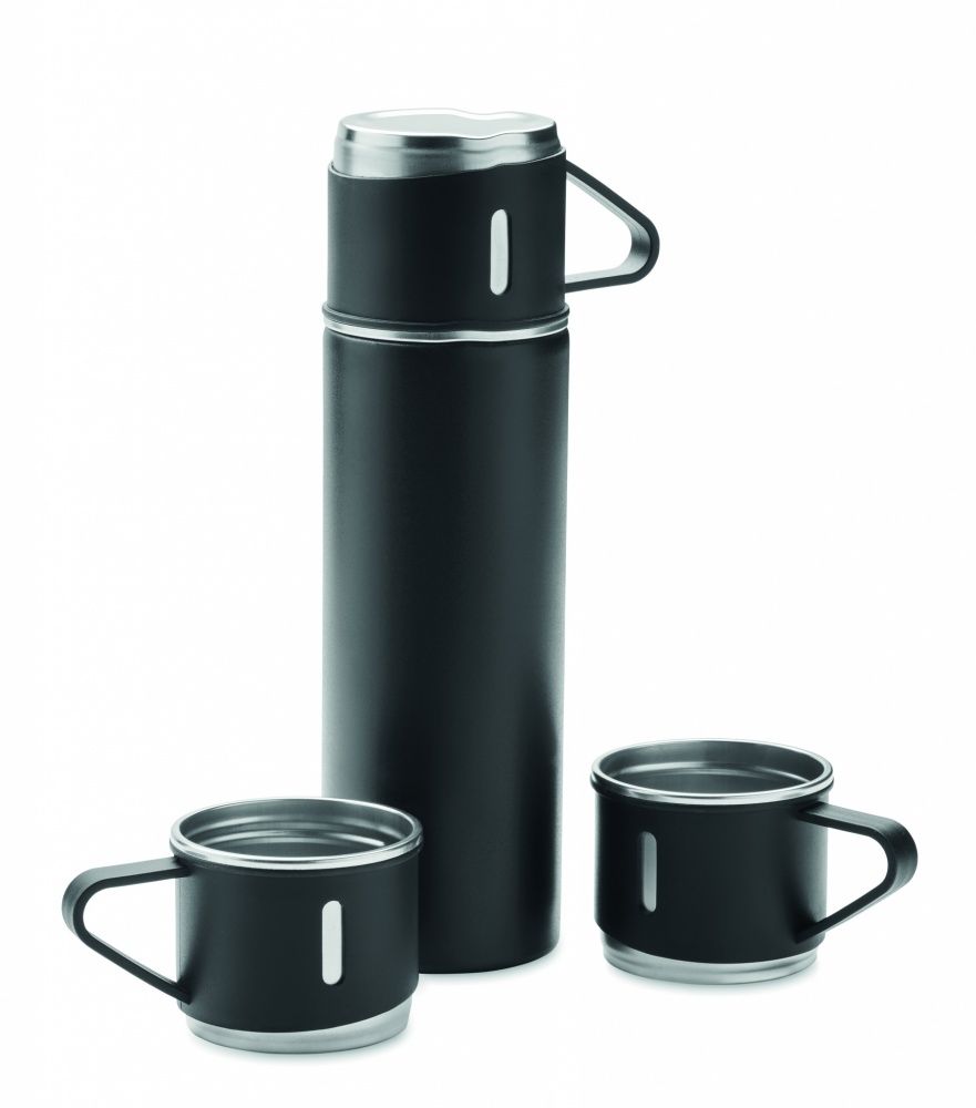 Logo trade promotional items image of: Double wall bottle and cup set