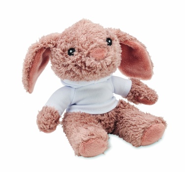 Logo trade promotional giveaways image of: Bunny plush wearing a hoodie