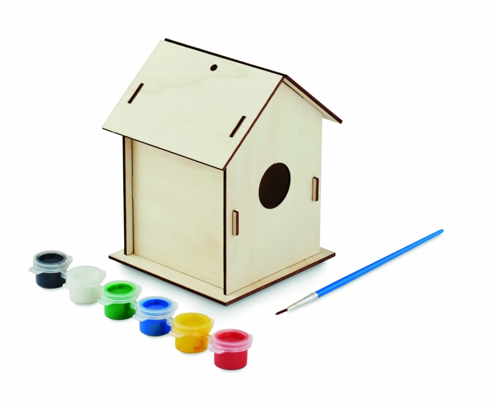 Logo trade promotional gifts image of: DIY wooden bird house kit