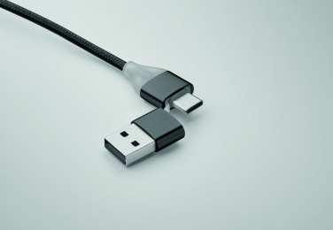 Logo trade promotional item photo of: 4 in 1 charging cable type C