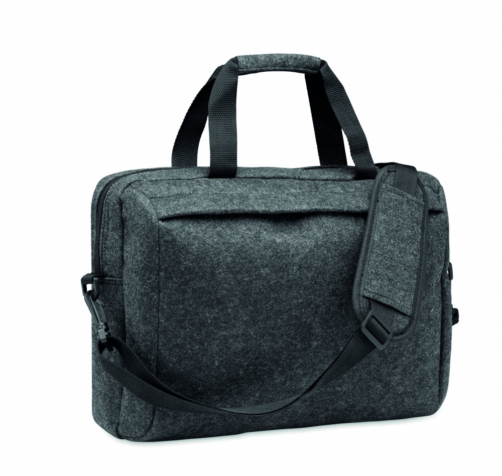 Logotrade promotional gift picture of: 15 inch RPET felt laptop bag